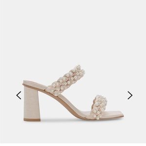 Nib dolce vita Paily pearl heels color vanilla pearl size 7